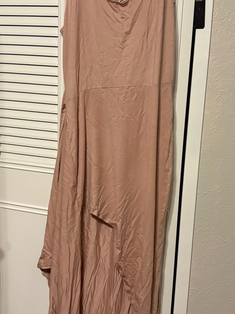 Reformation Blush Pink Asymmetric High-Low Skirt